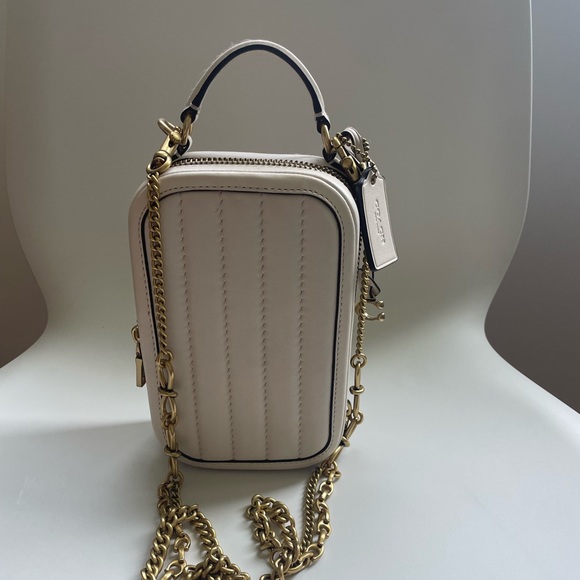 Coach Bags Coach Chalk Quilted Nappa Leather Top Handle Crossbody Alie Camera Bag Poshmark